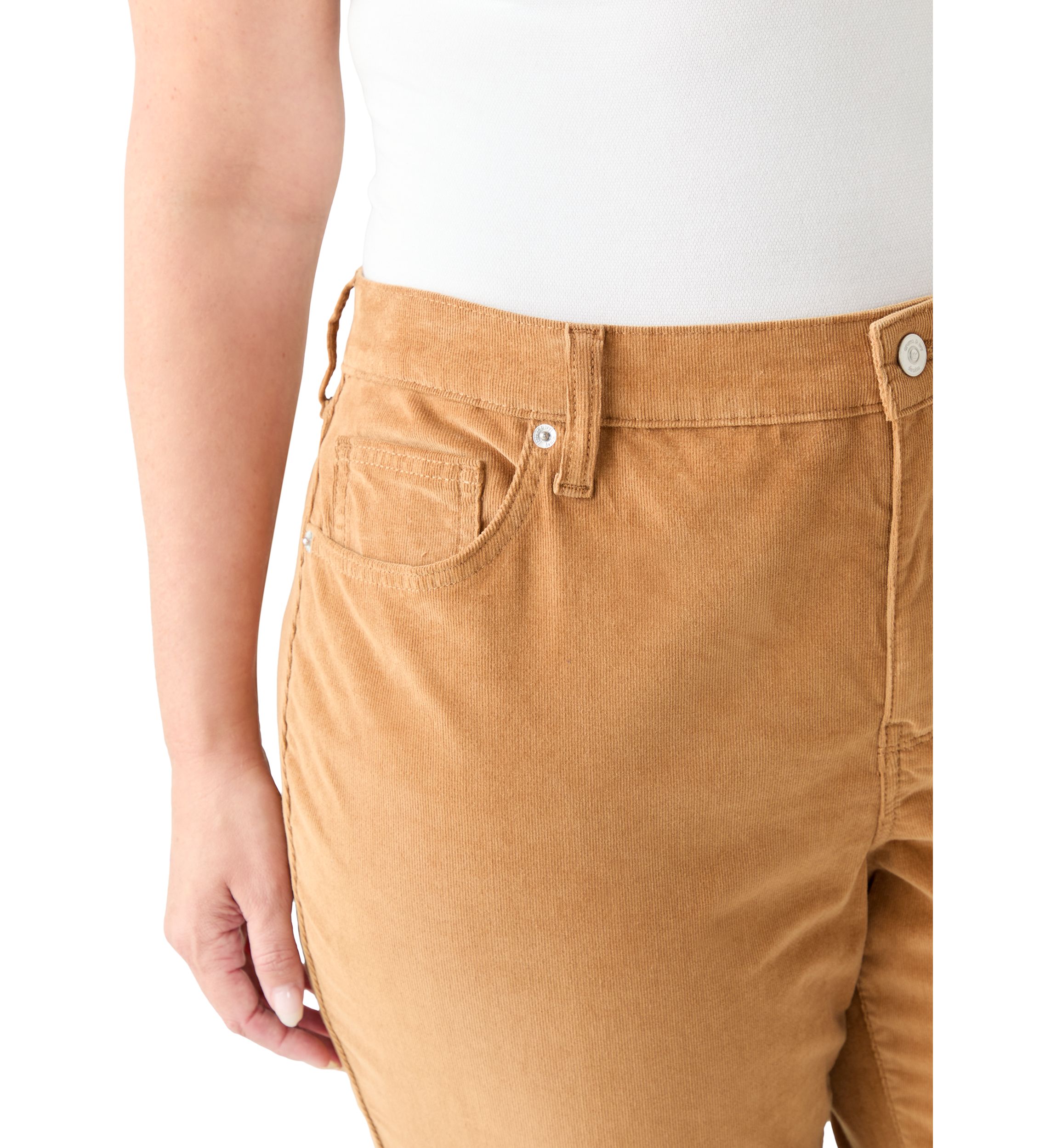 Plus Size Corduroy Flare Pants