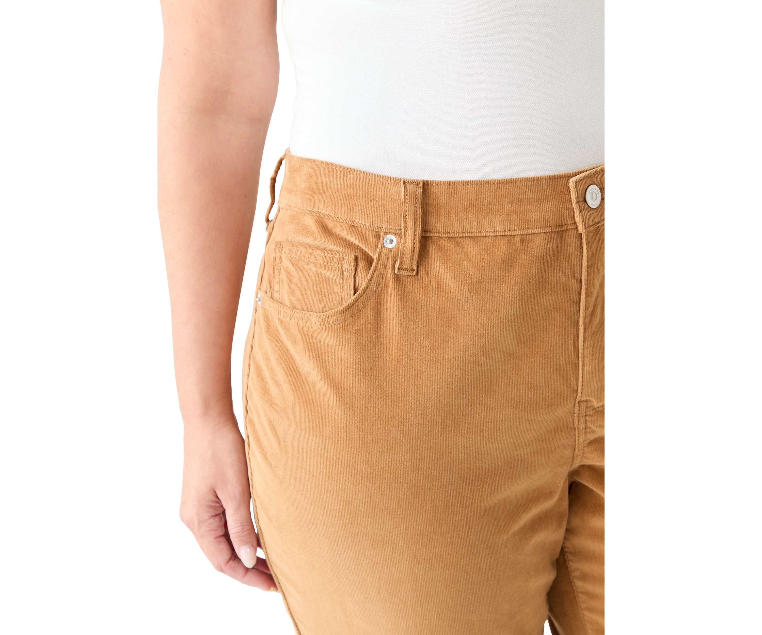 Plus Size Corduroy Flare Pants