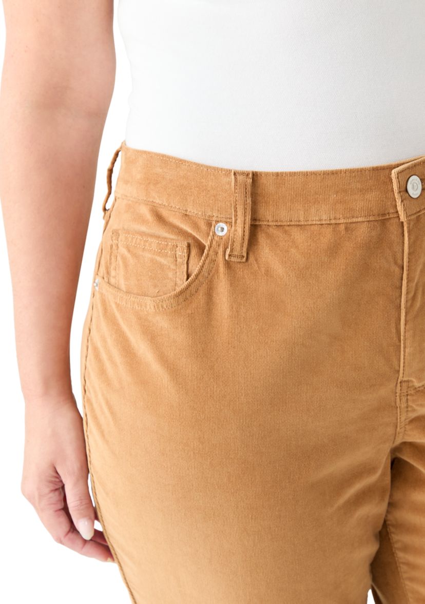 Plus Size Corduroy Flare Pants