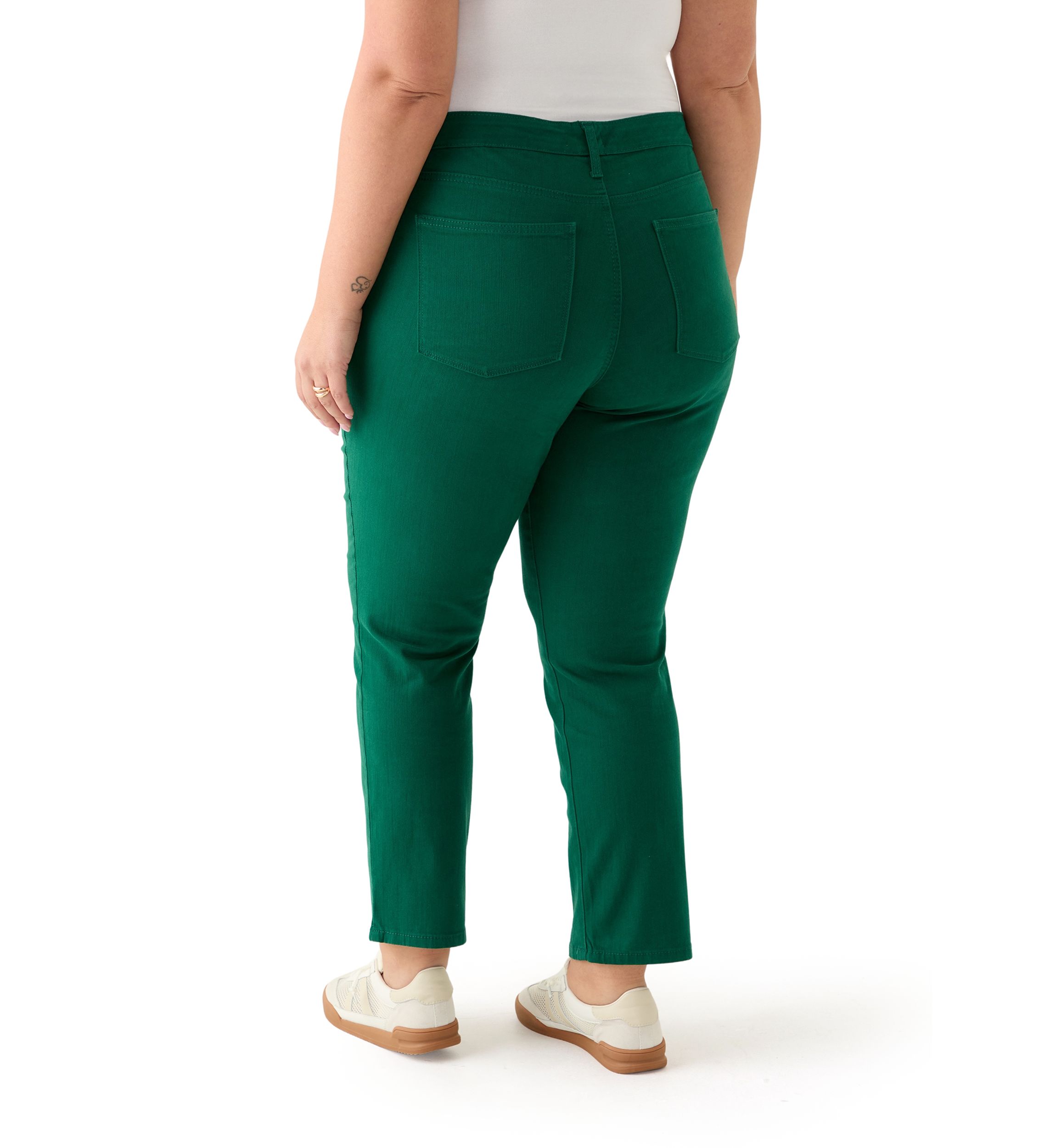 Plus Size Mid Rise Straight Pants
