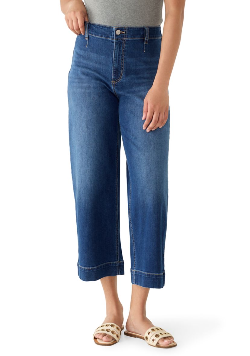 Crown & Ivy™ Women's Cropped Wide Leg Pants | Belk