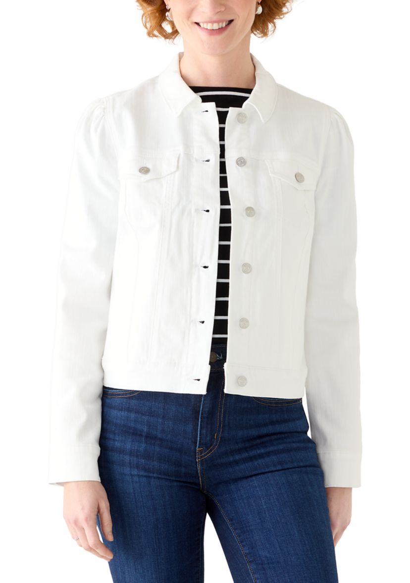 Crown & Ivy Women's Button Up Denim Jacket | Belk