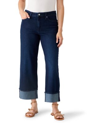 Crown & Ivy Women's Cropped Flare Jeans