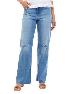 Crown & Ivy™ Women's Slim Wide Leg Jeans | belk