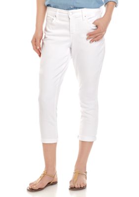 Crown & Ivy™ Women's Rolled Cuff Skinny Crop Jeans | belk