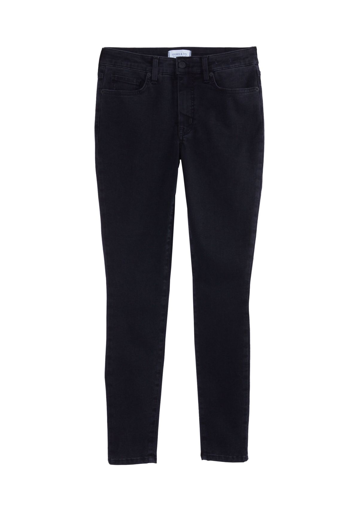 Womens Mid Rise Skinny Jeans