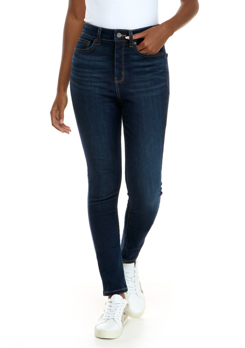 Womens High Rise Skinny Jeans