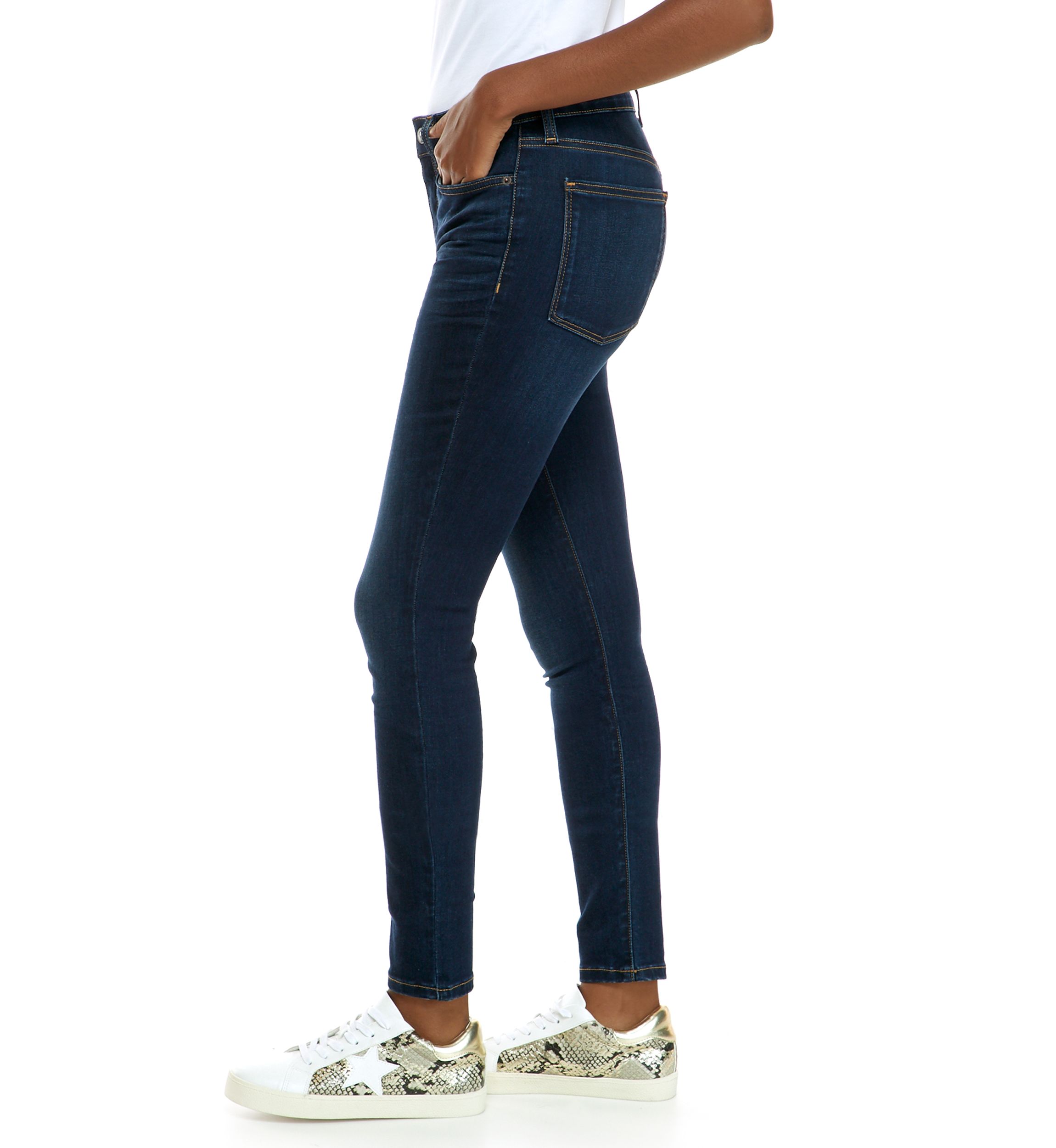 Womens High Rise Skinny Jeans