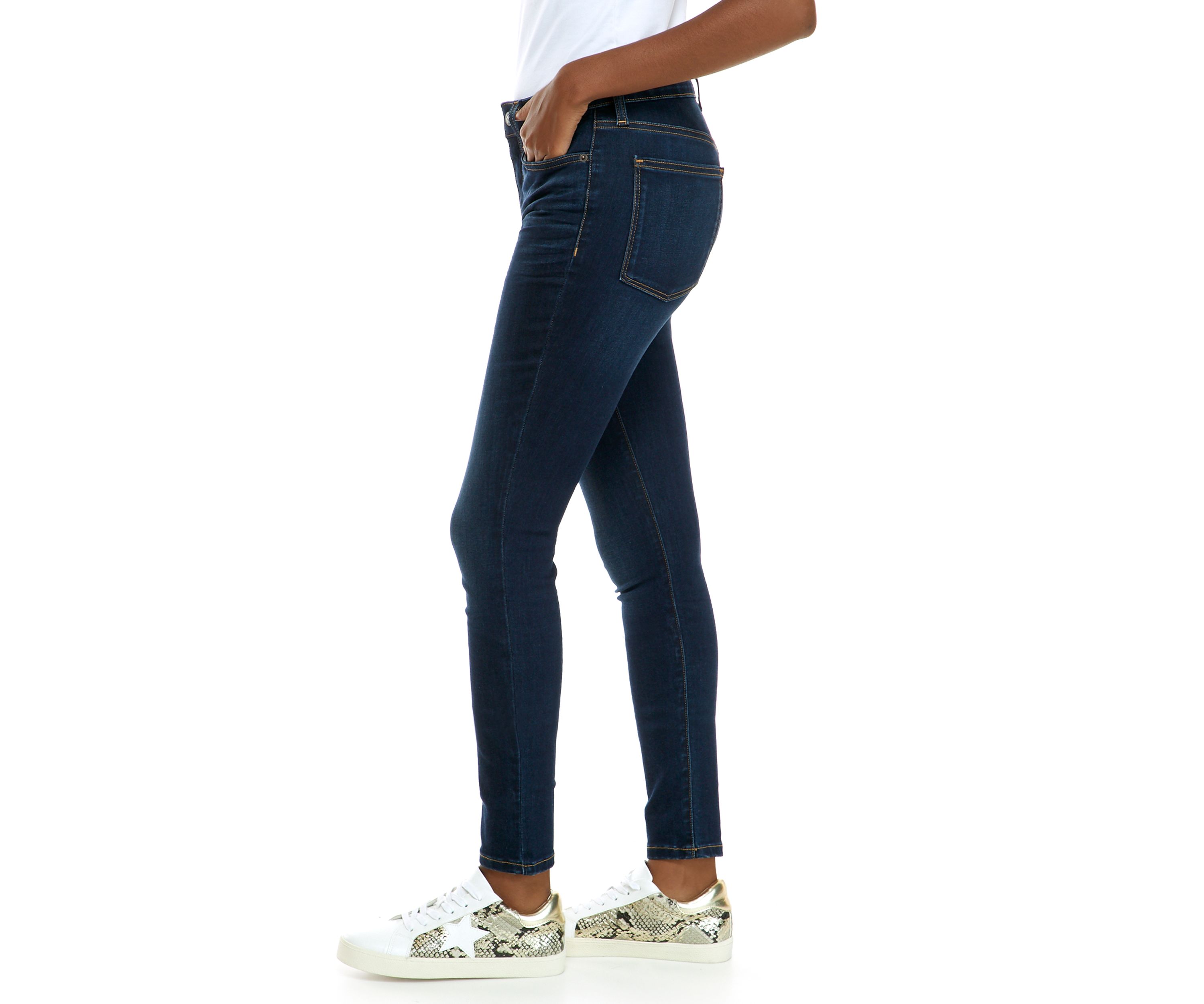 Womens High Rise Skinny Jeans