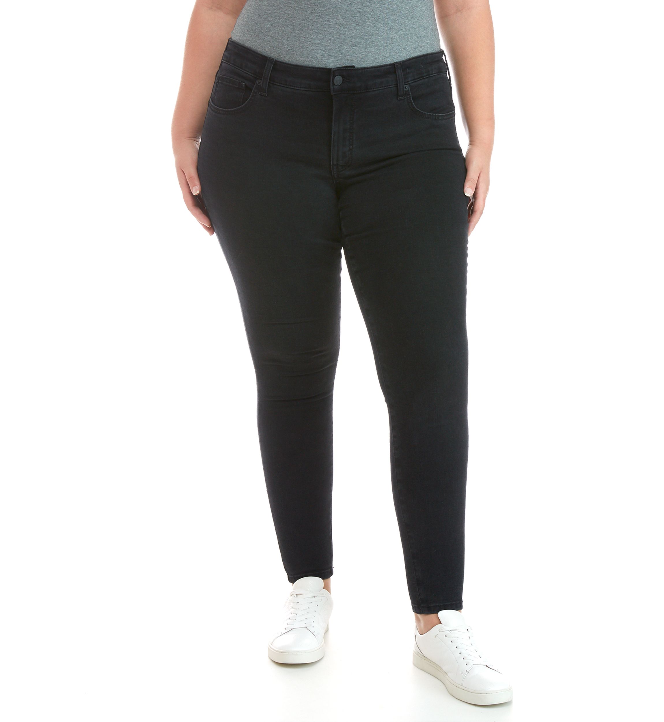 Plus Size Mid Rise Skinny Jeans