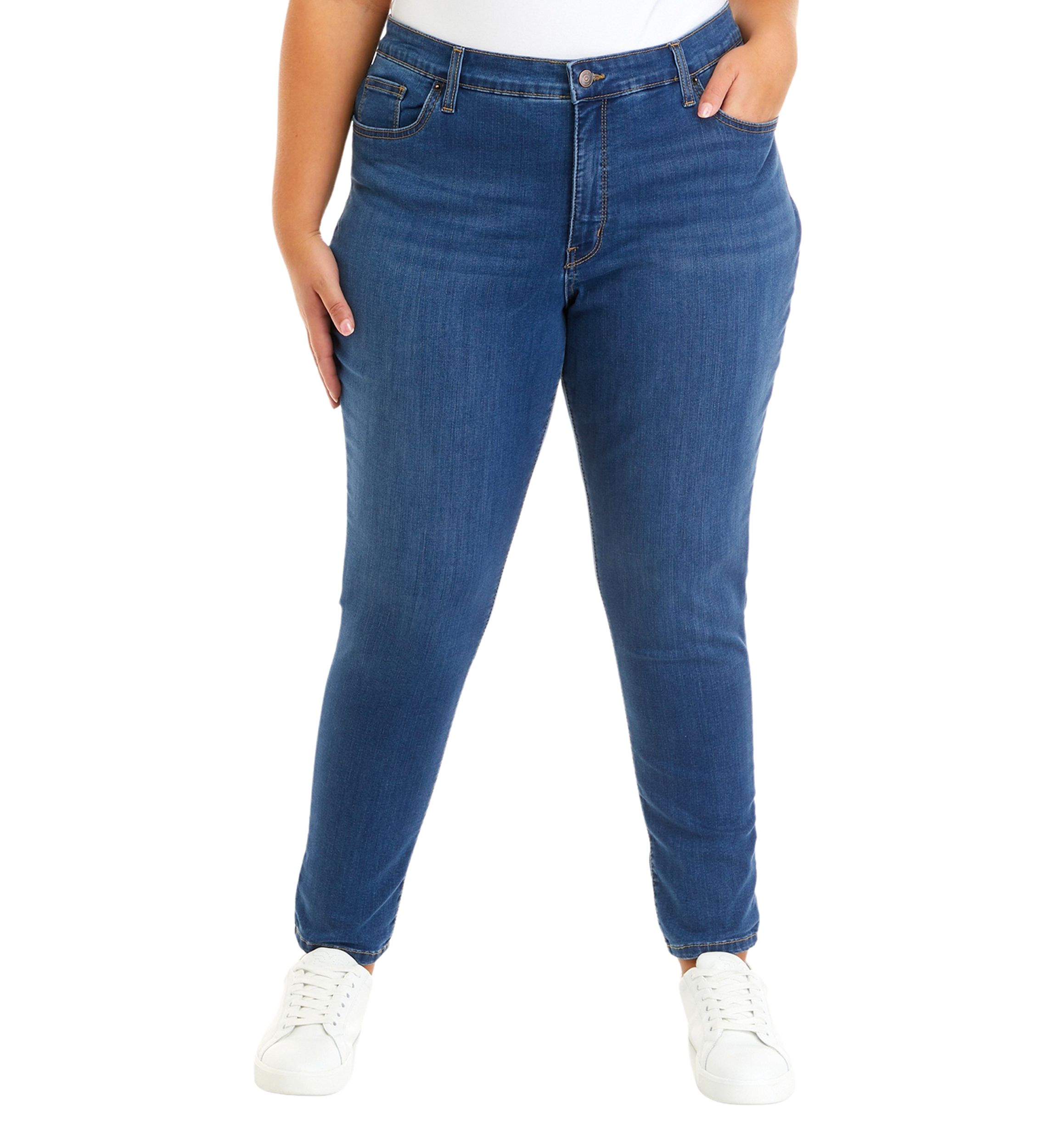 Femme - Pantalon cargo large taille basse Bleu Marine | FR