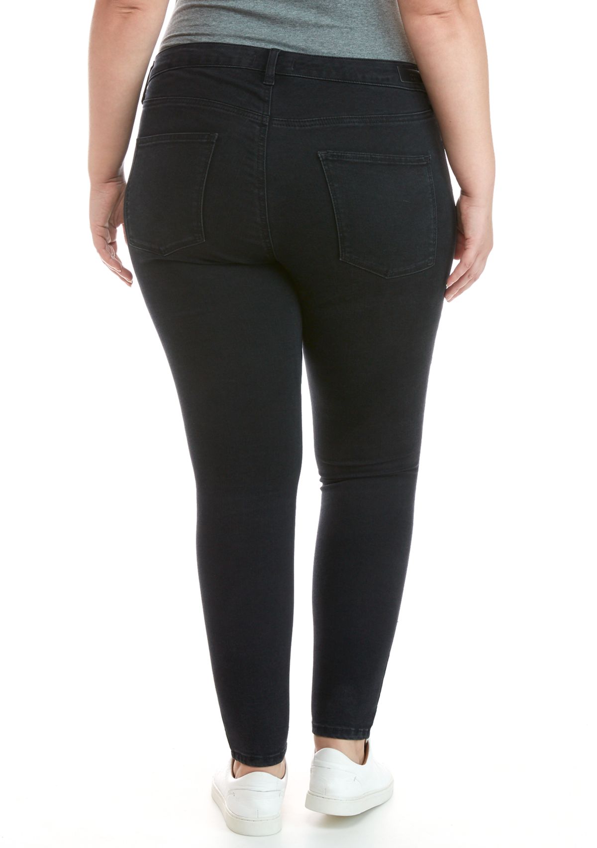 Plus Size Mid Rise Skinny Jeans