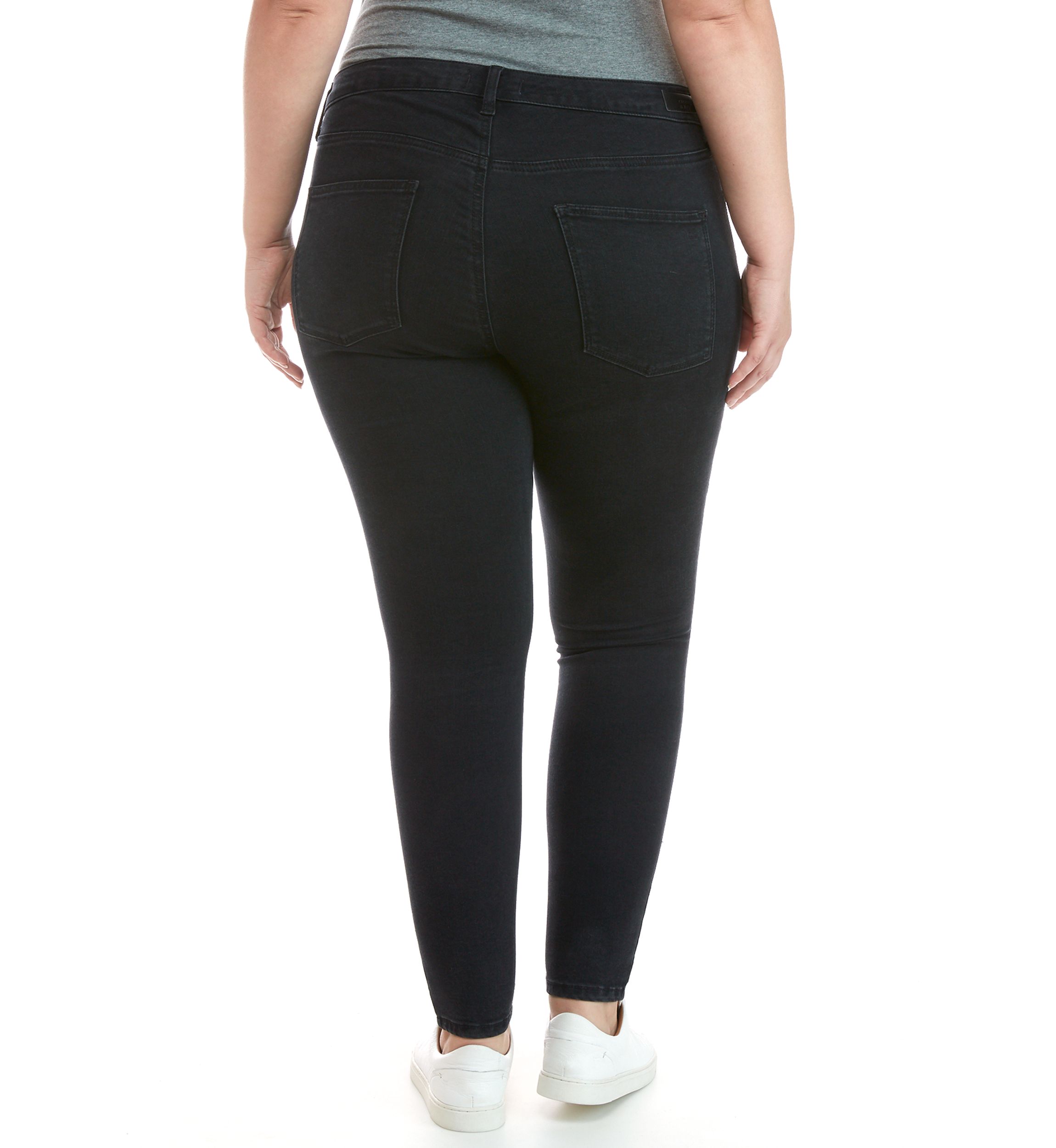 Plus Size Mid Rise Skinny Jeans