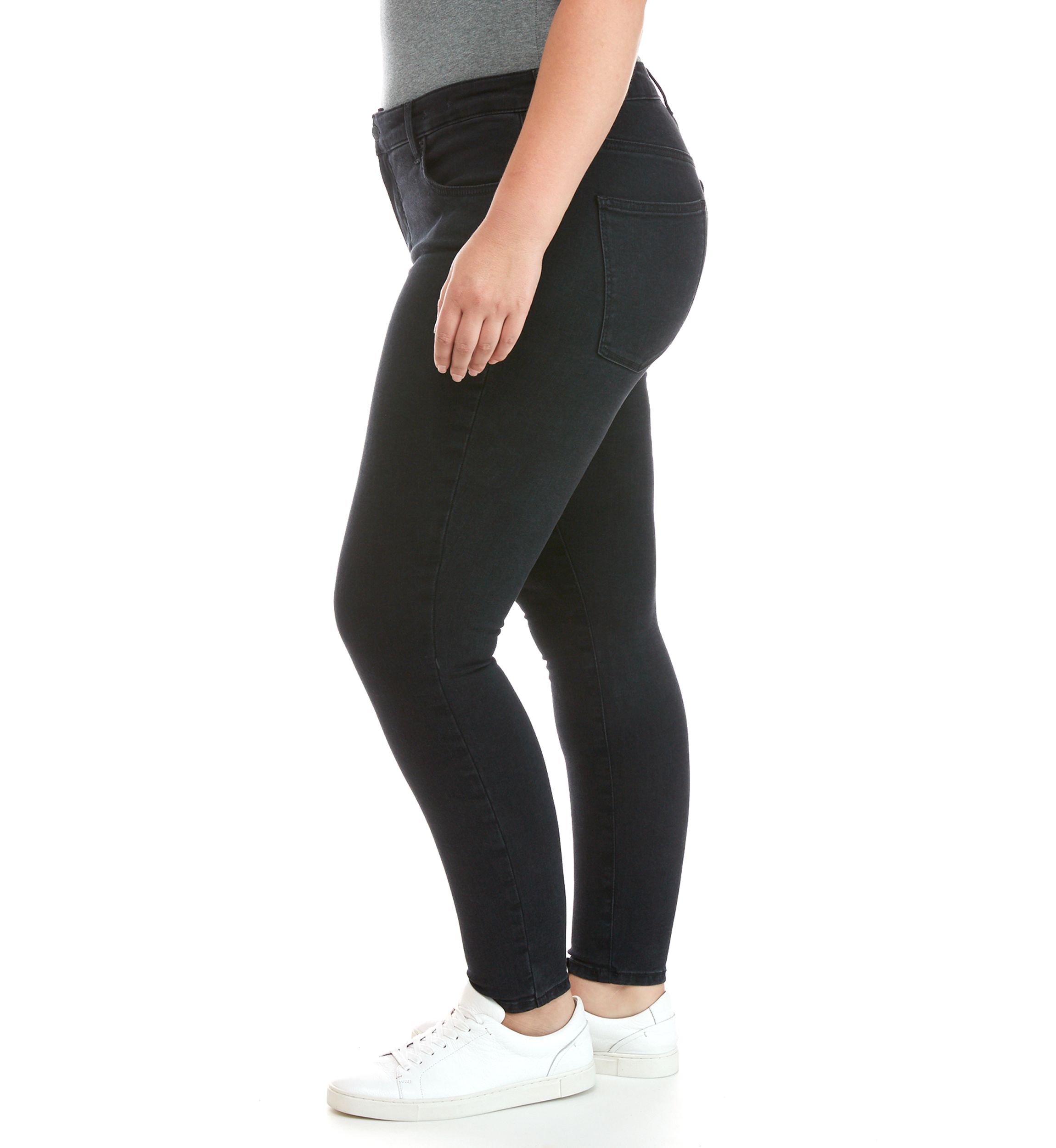 Plus Size Mid Rise Skinny Jeans