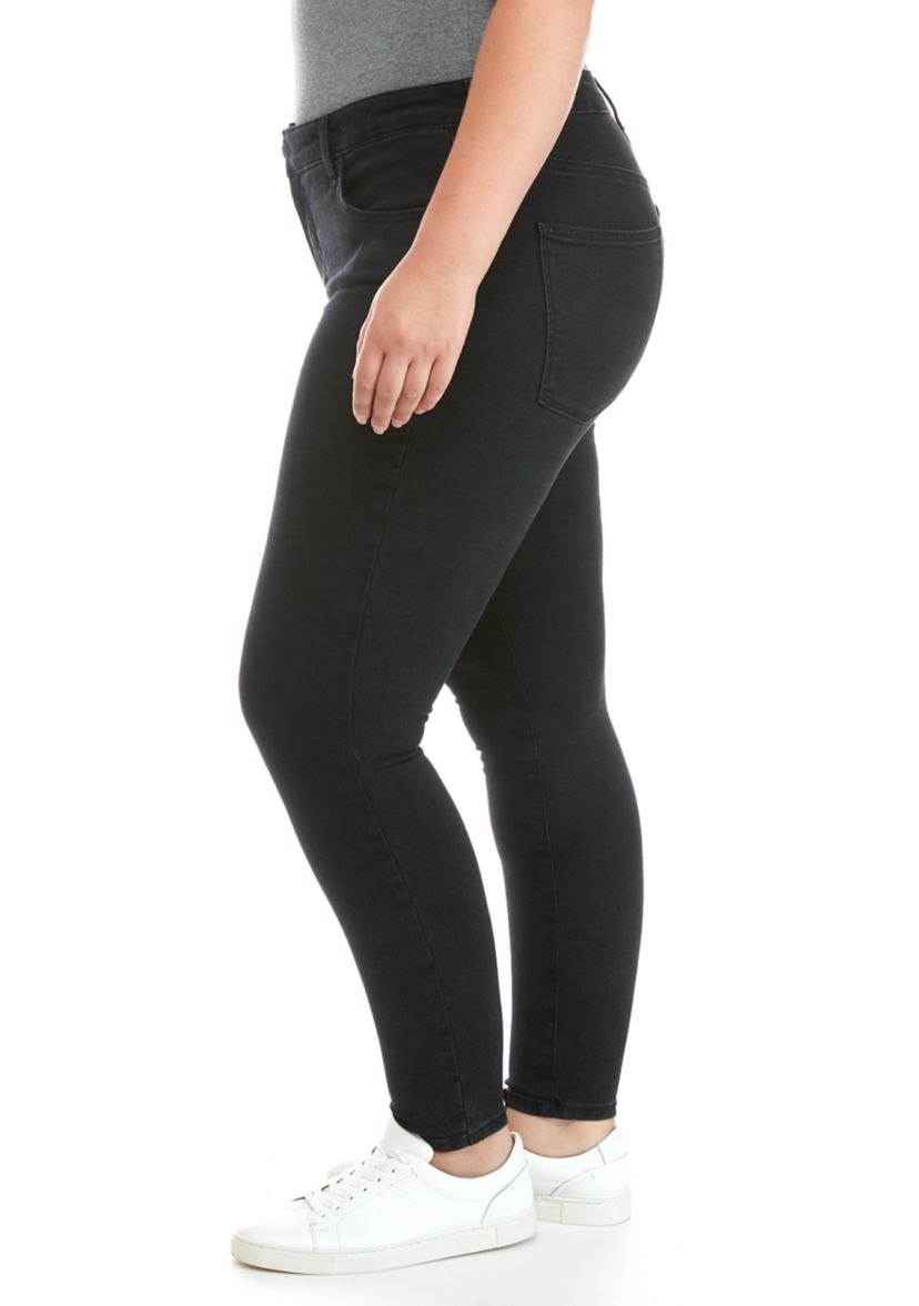 Plus Size Mid Rise Skinny Jeans