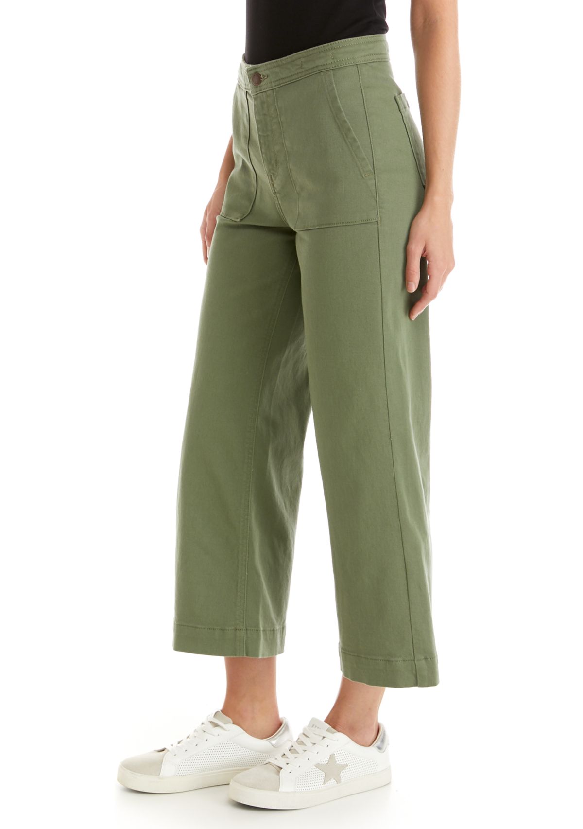 Womens Wide Leg Denim Pants