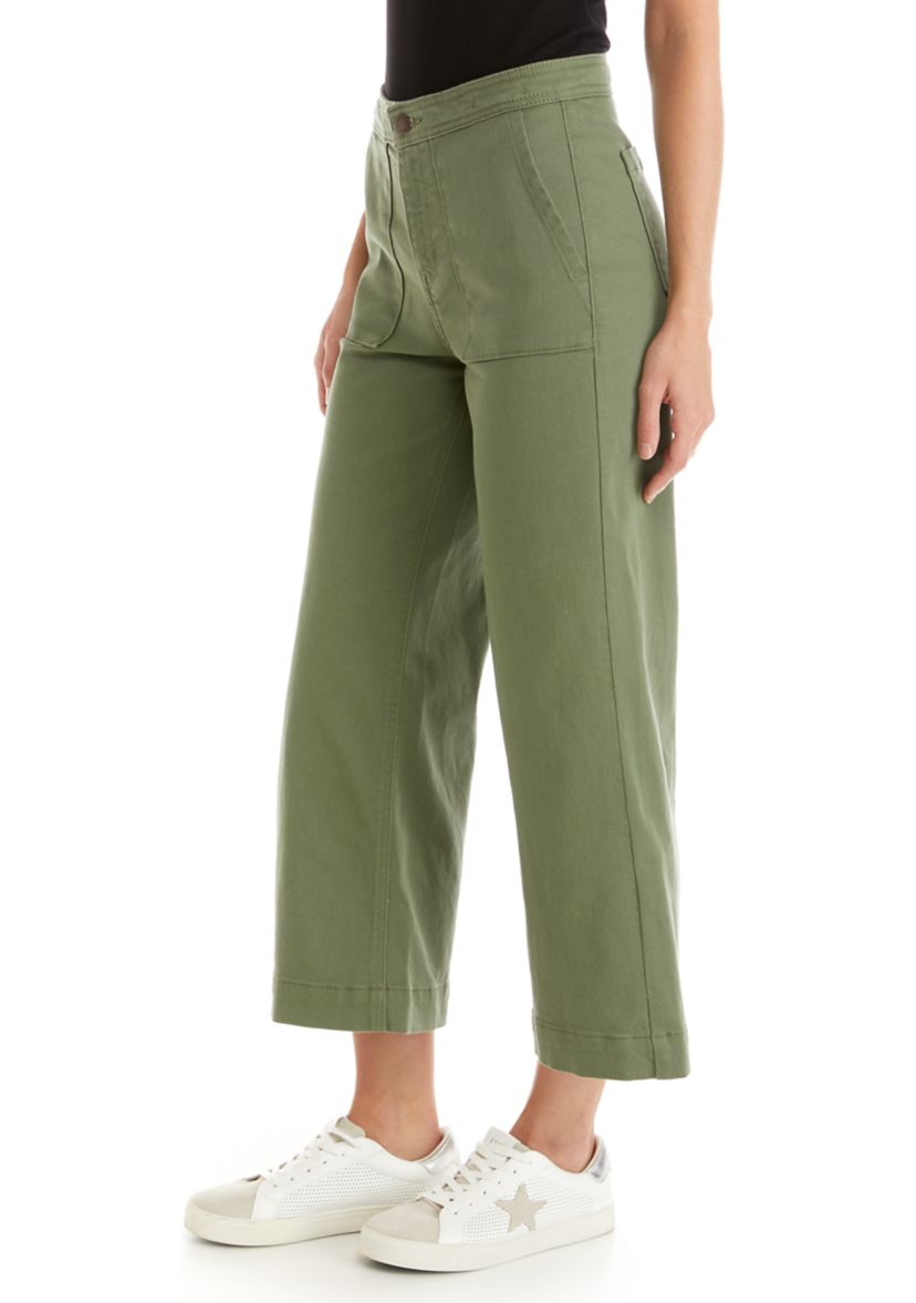 Womens Wide Leg Denim Pants