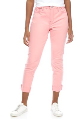 Crown & Ivy™ Petite Colored Denim Cropped Jeans | belk