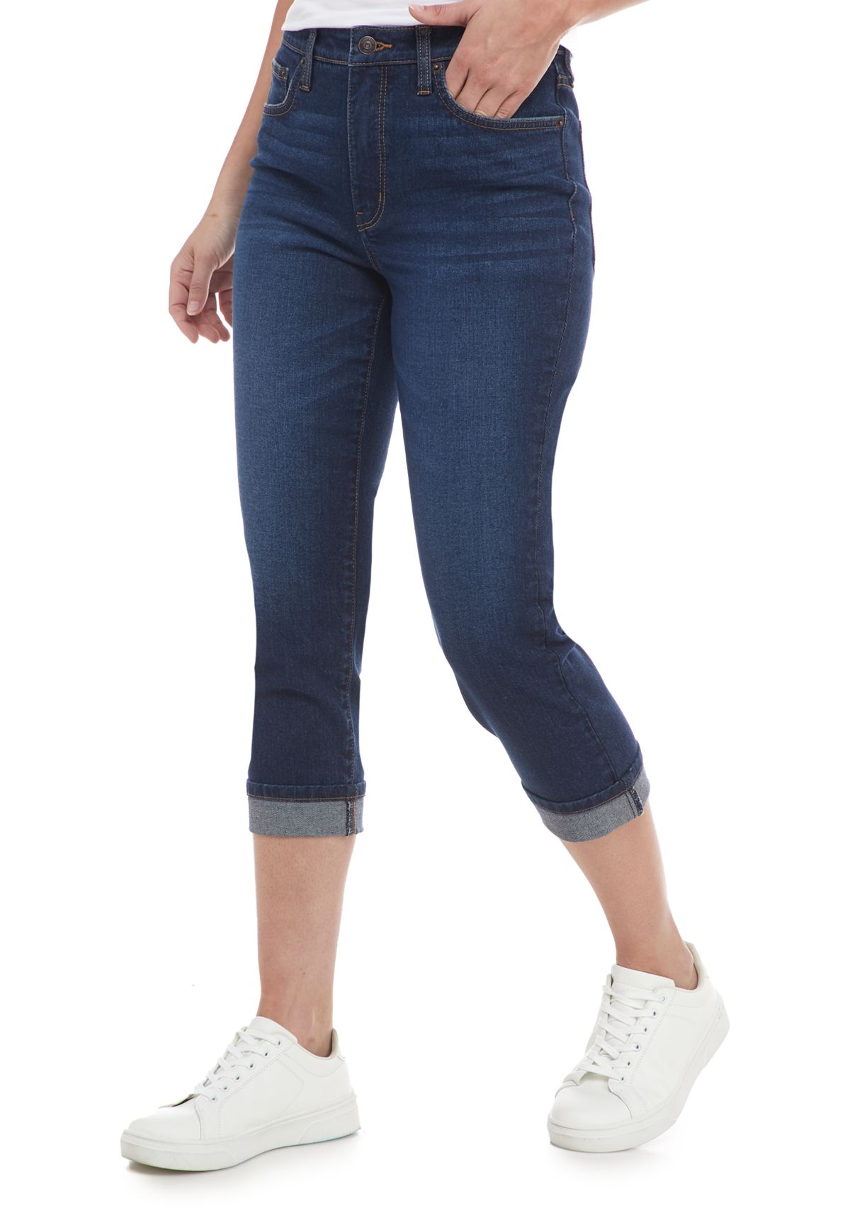 Petite High Rise Vintage Straight Jeans 