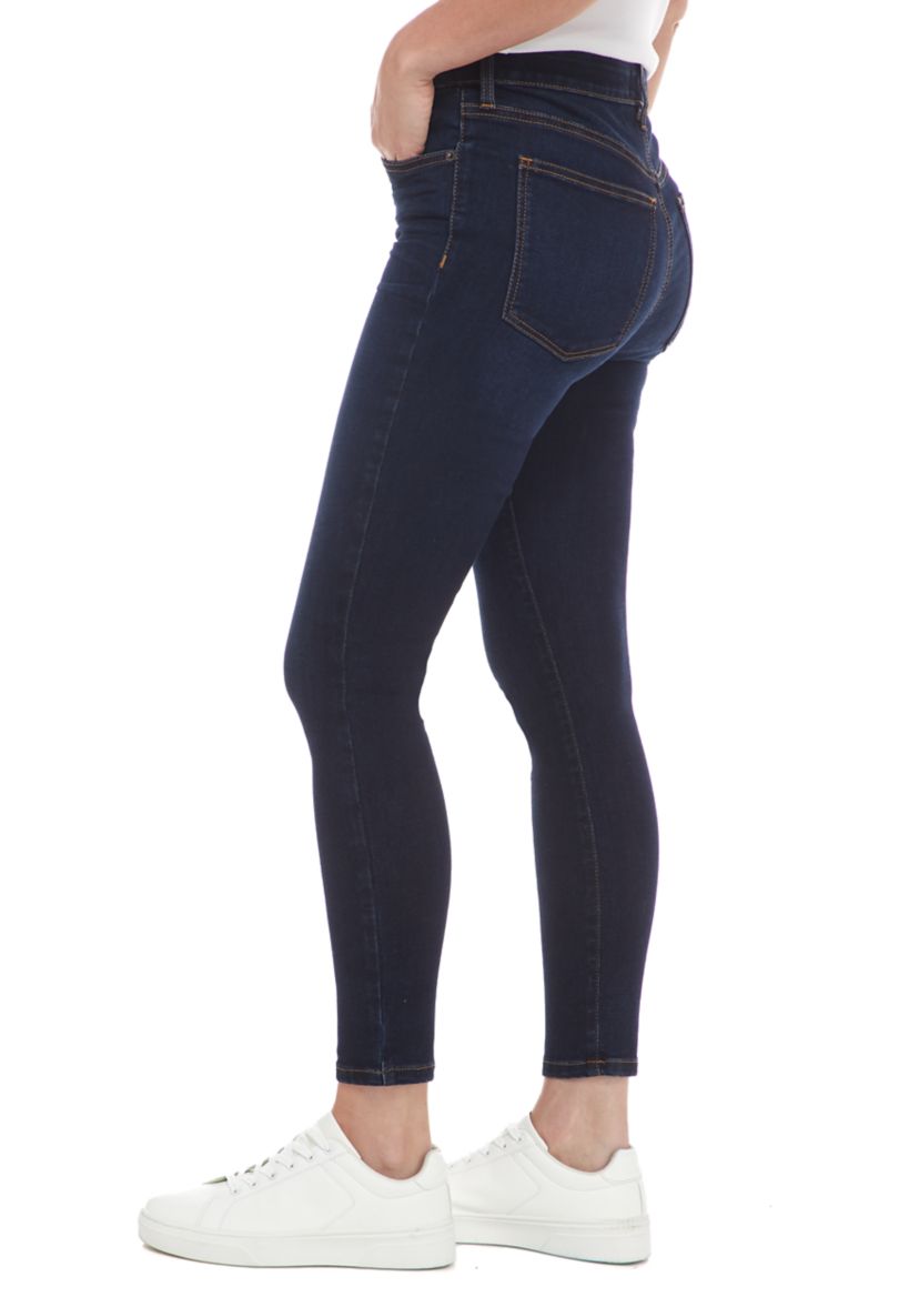 Womens Mid Rise Skinny Jeans