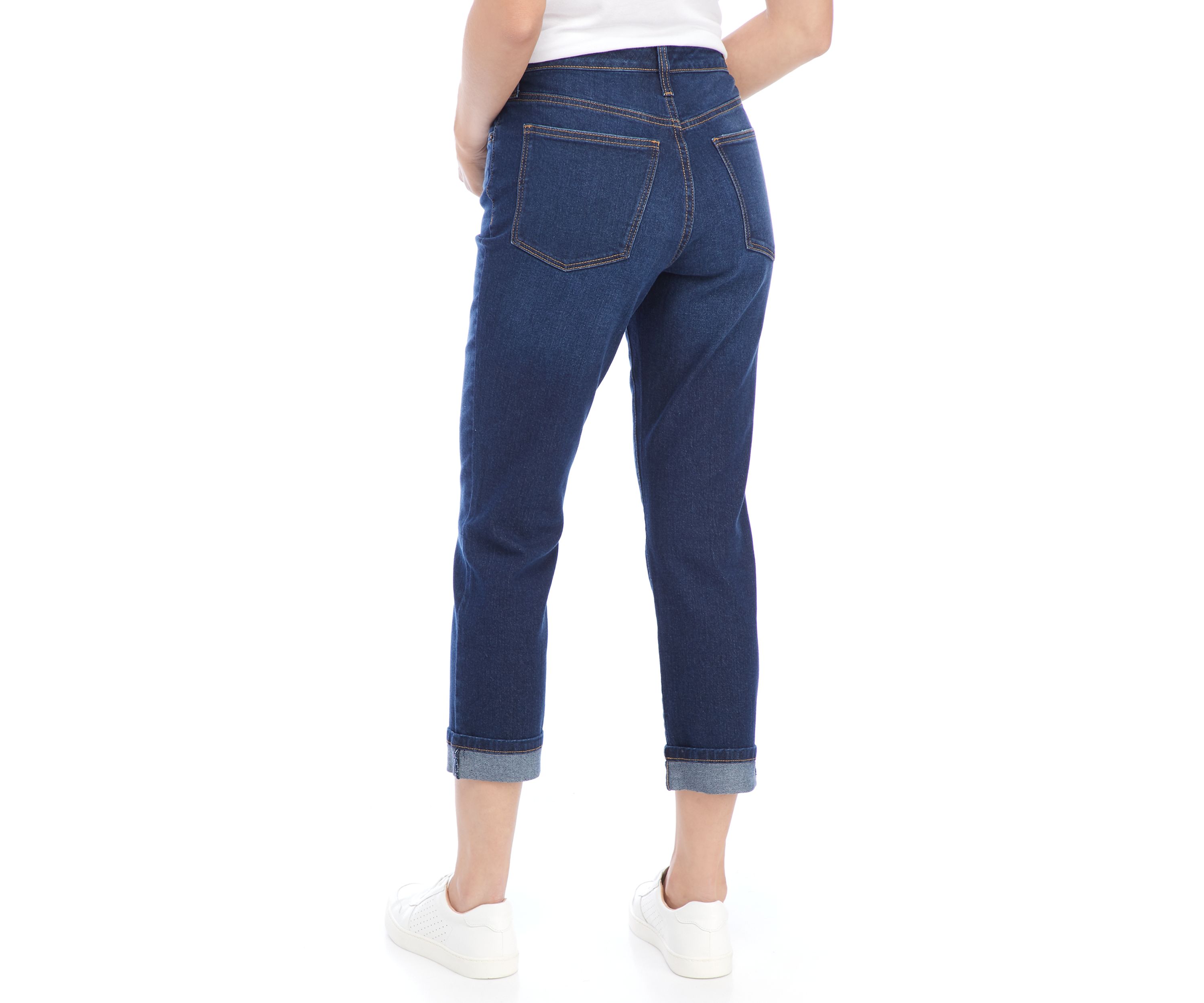 Womens High Rise Vintage Straight Clean Jeans 