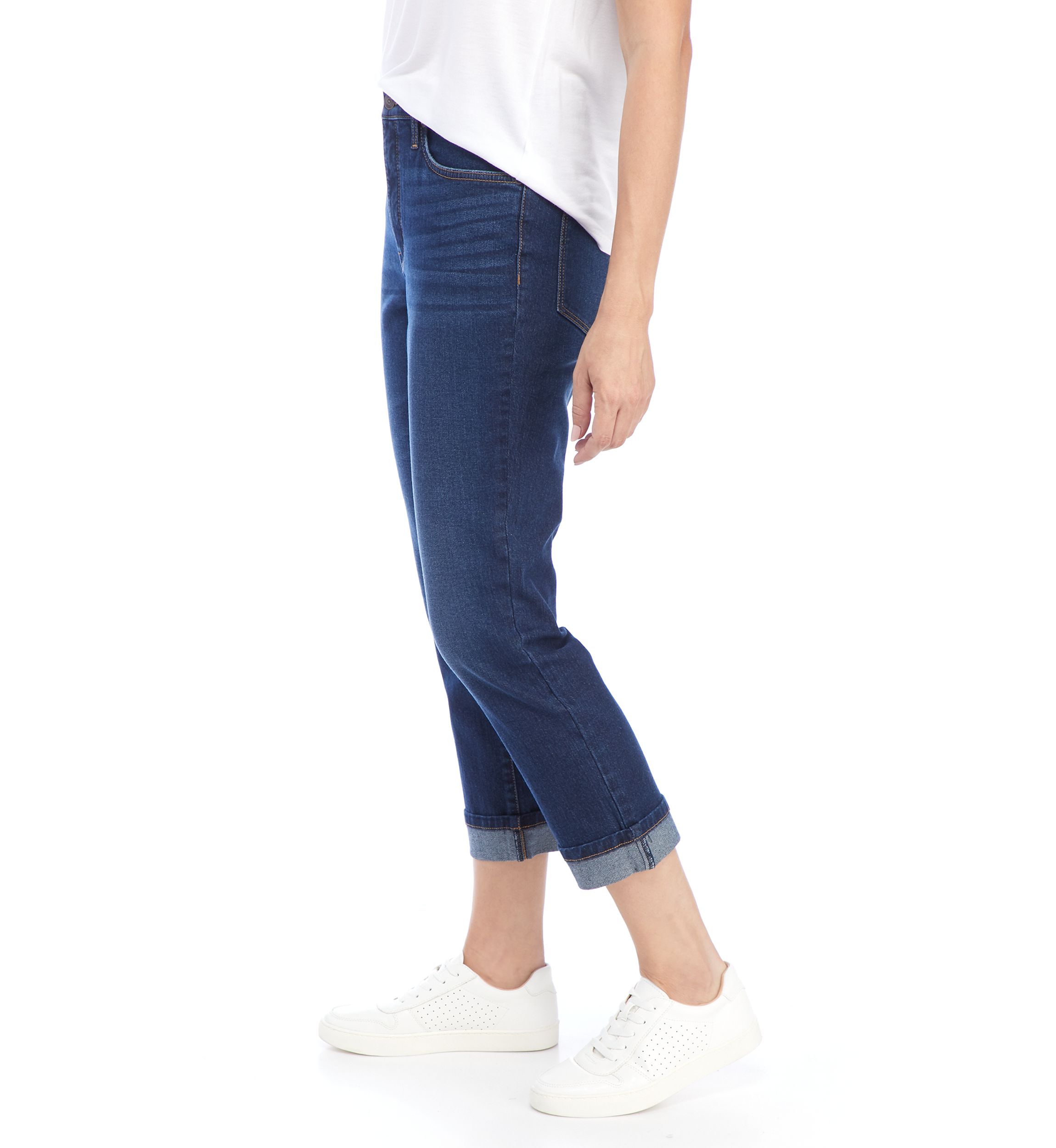 Womens High Rise Vintage Straight Clean Jeans 