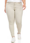 Plus Size Mid-Rise Skinny Jeans