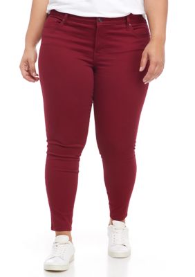 Crown & Ivy™ Plus Size Mid-Rise Skinny Jeans | belk