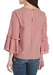 Bell Sleeve Woven Peasant Top