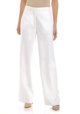 wide leg pants with stripes