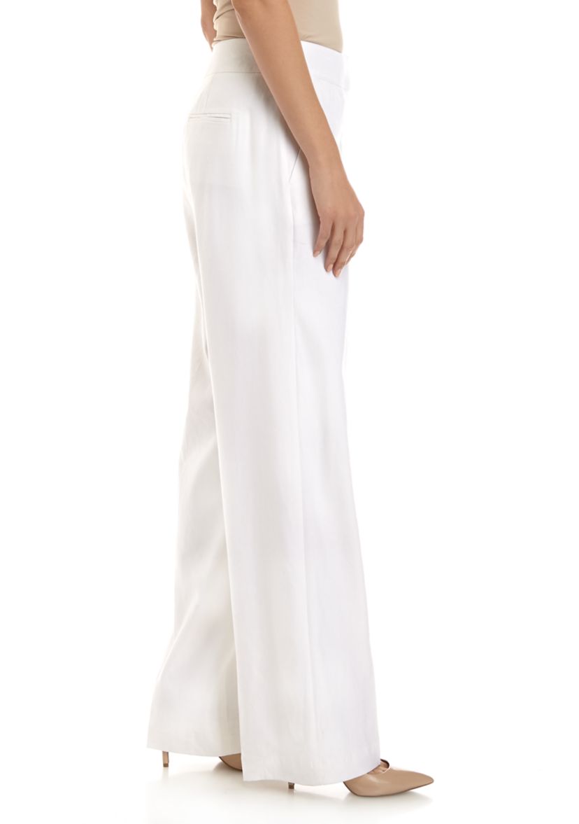 Womens Linen Wide Leg Pants