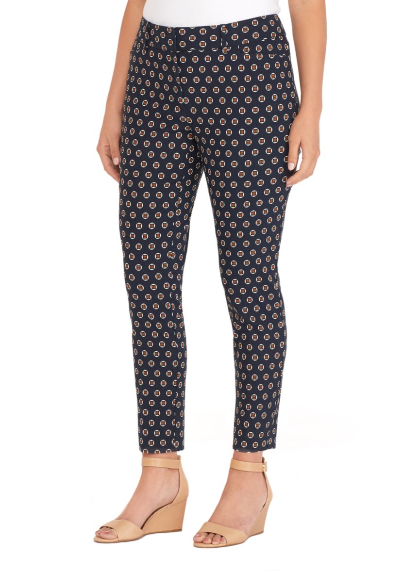 Plus Size Signature Fly Front Ankle Pants in Exact Stretch