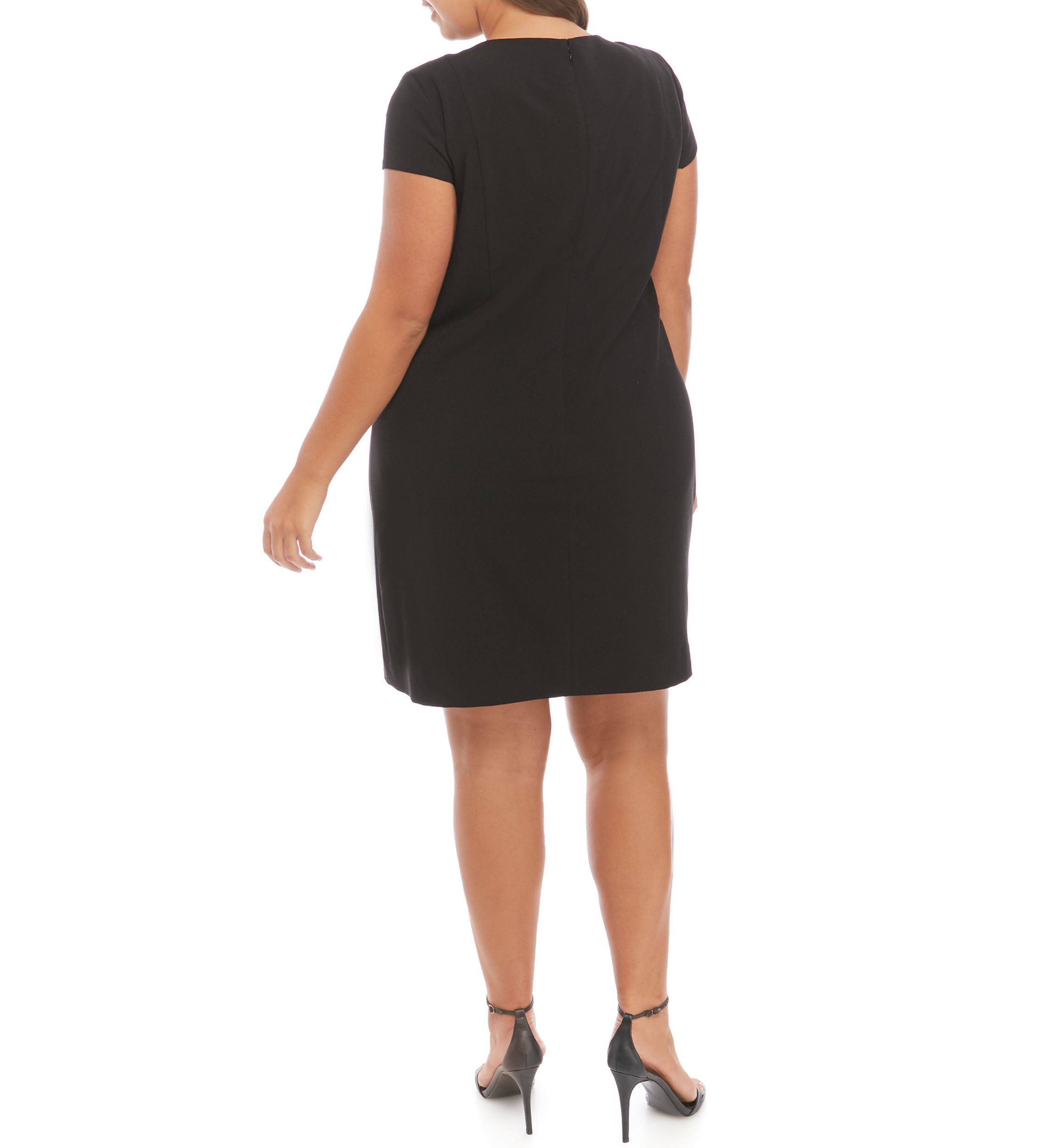 Plus Size Classic Sheath Dress in Modern Stretch 