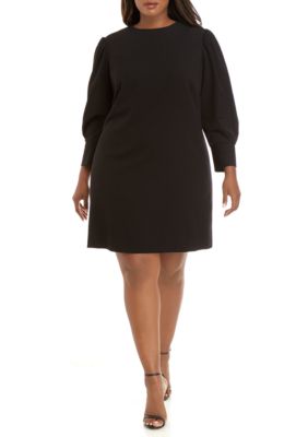 THE LIMITED Plus Size Modern Stretch Pleated Sleeve Dress | belk