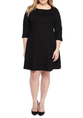 THE LIMITED Plus Size Square Neck Ponte Dress | belk