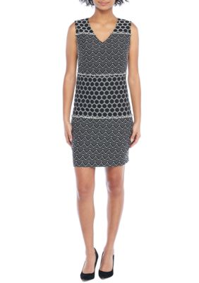 kasper solid sheath dres