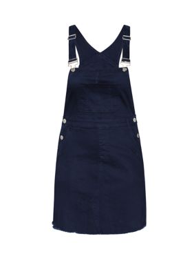 Plus Denim Bib Dress