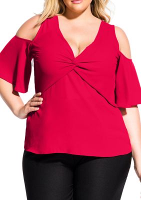 belk women's plus size tops