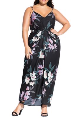 City Chic Plus Size Summer Orchid Maxi Dress | belk