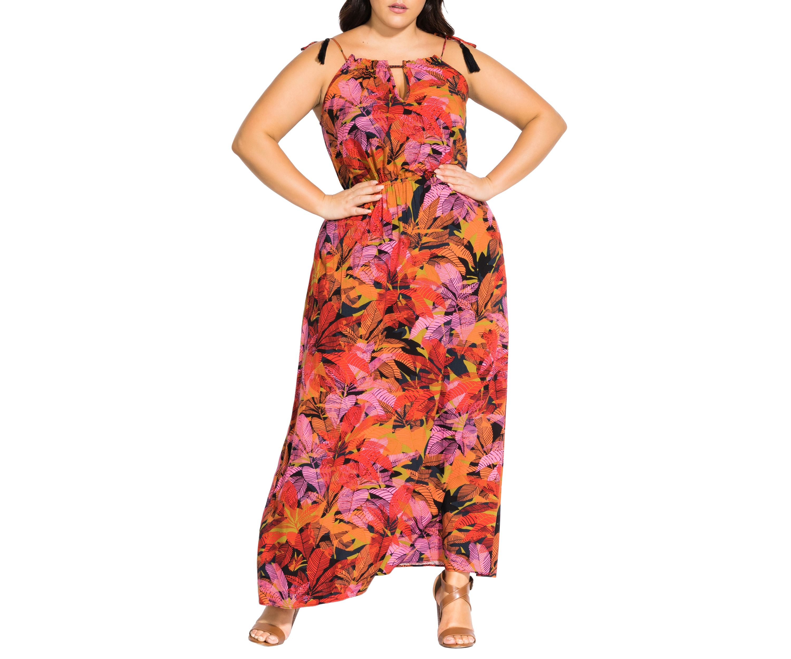 Plus Size Maxi Sunrise Dress