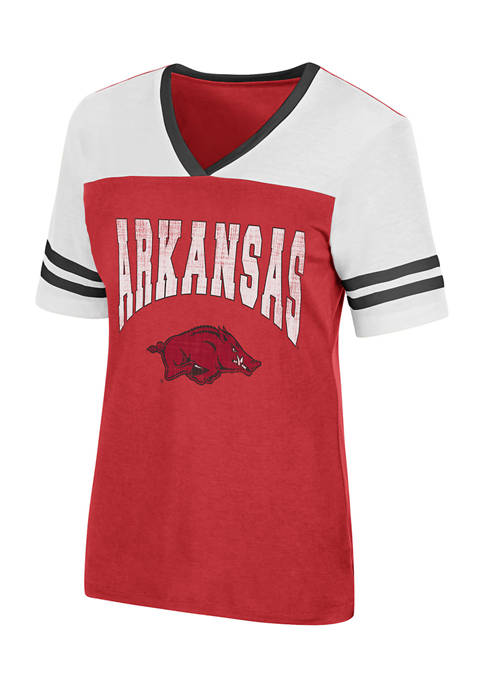 NCAA Arkansas Razorbacks Kick Flip Short Sleeve Graphic T-Shirt