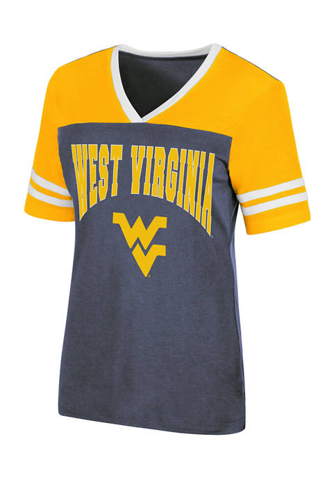 NCAA West Virginia Mountaineers Kick Flip Short Sleeve Graphic T-Shirt
