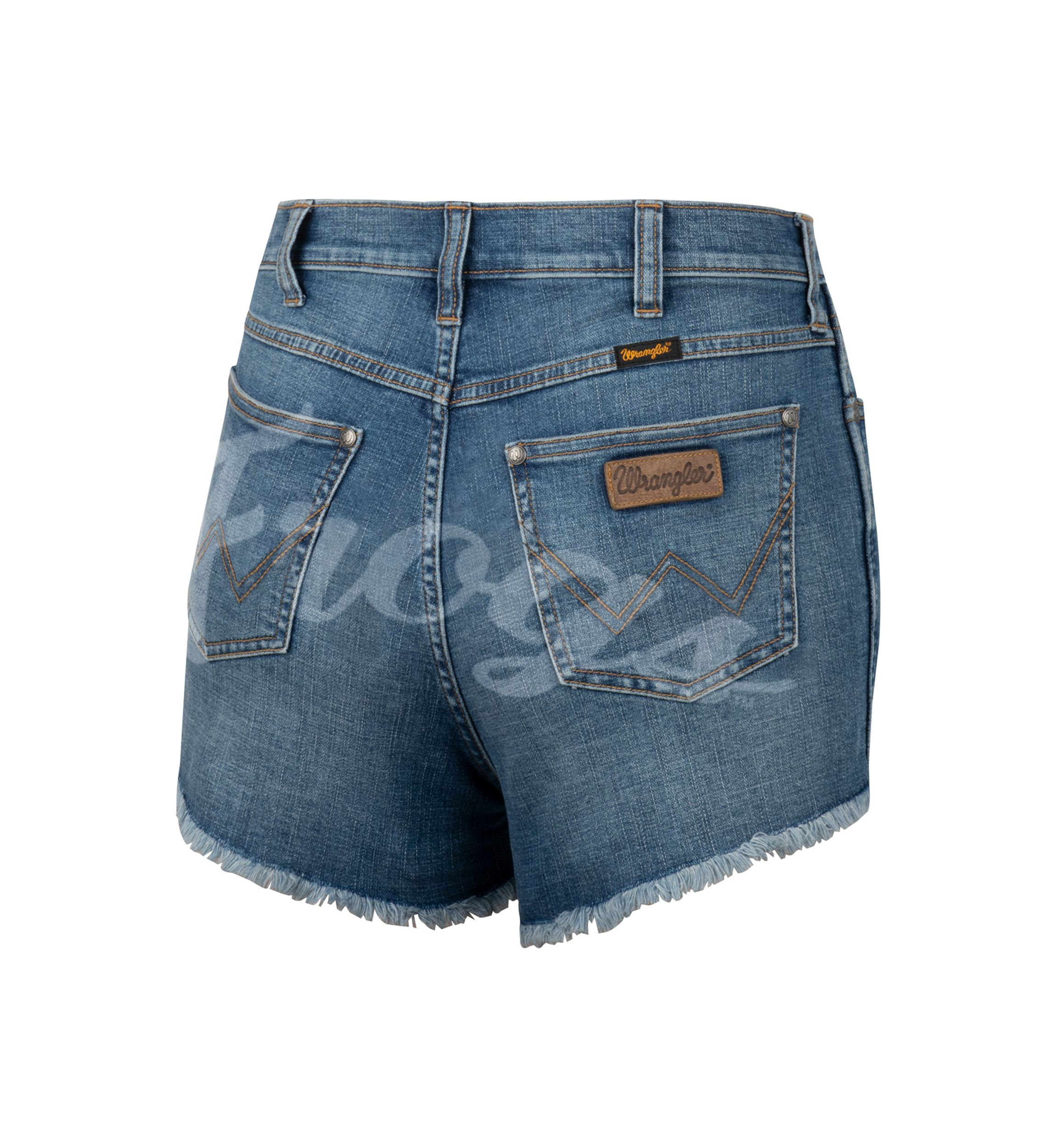 Womens NCAA TCU Horned Frogs Retro High Rise Cut Off Denim Shorts