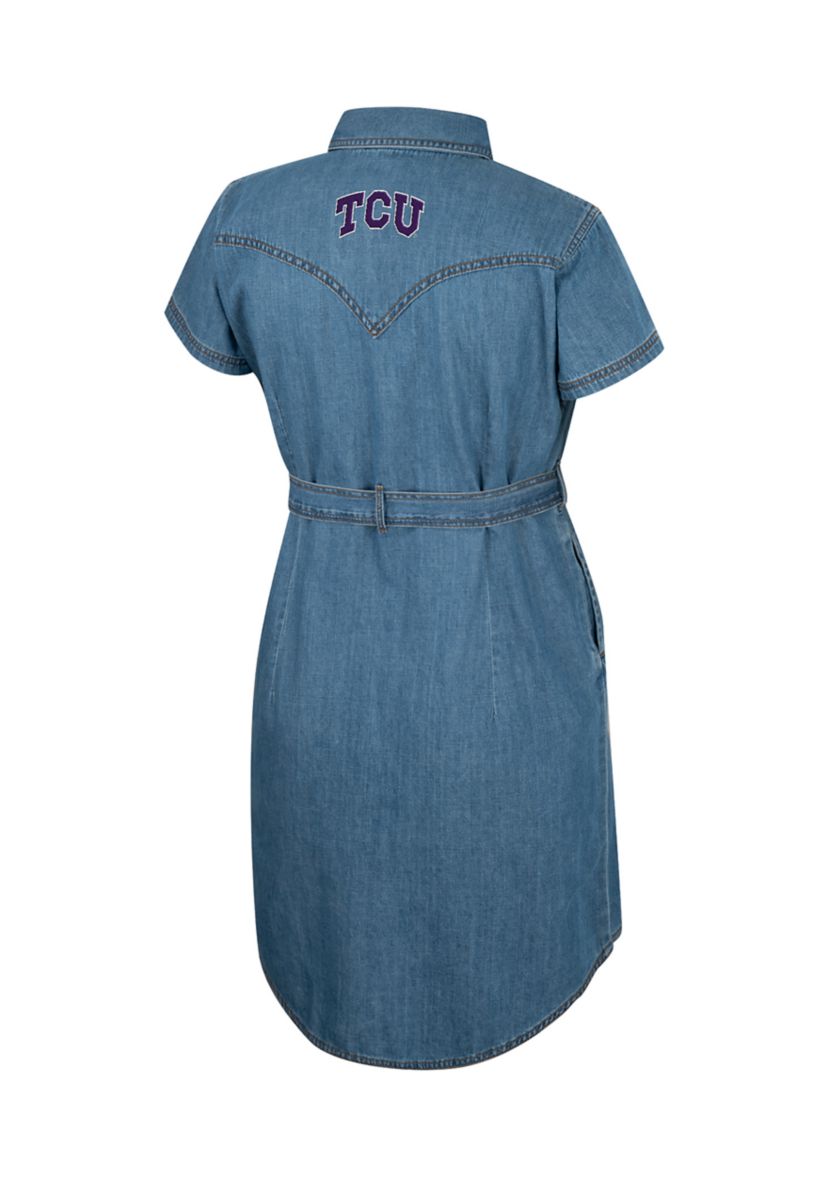 NCAA TCU Horned Frogs Denim Dress 