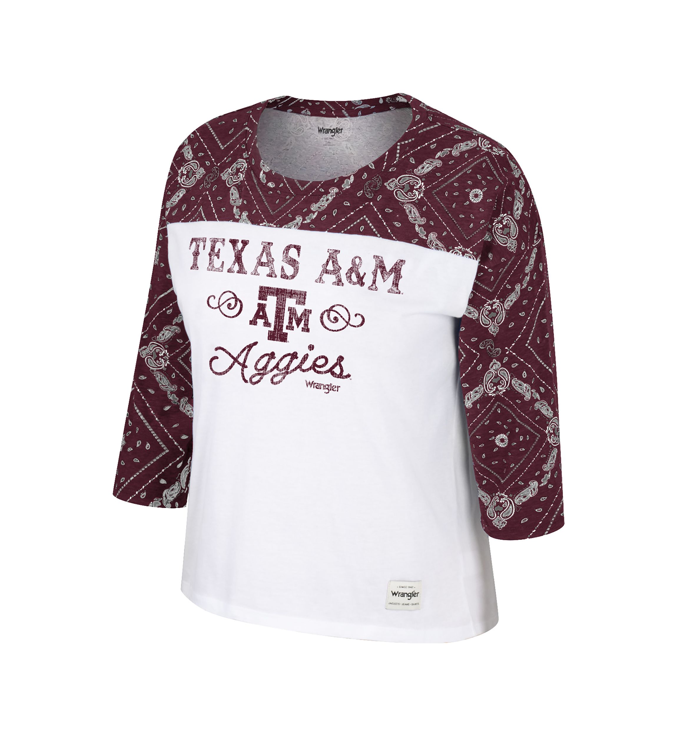 Womens NCAA Texas A&M Aggies Distressed Graphic T-Shirt