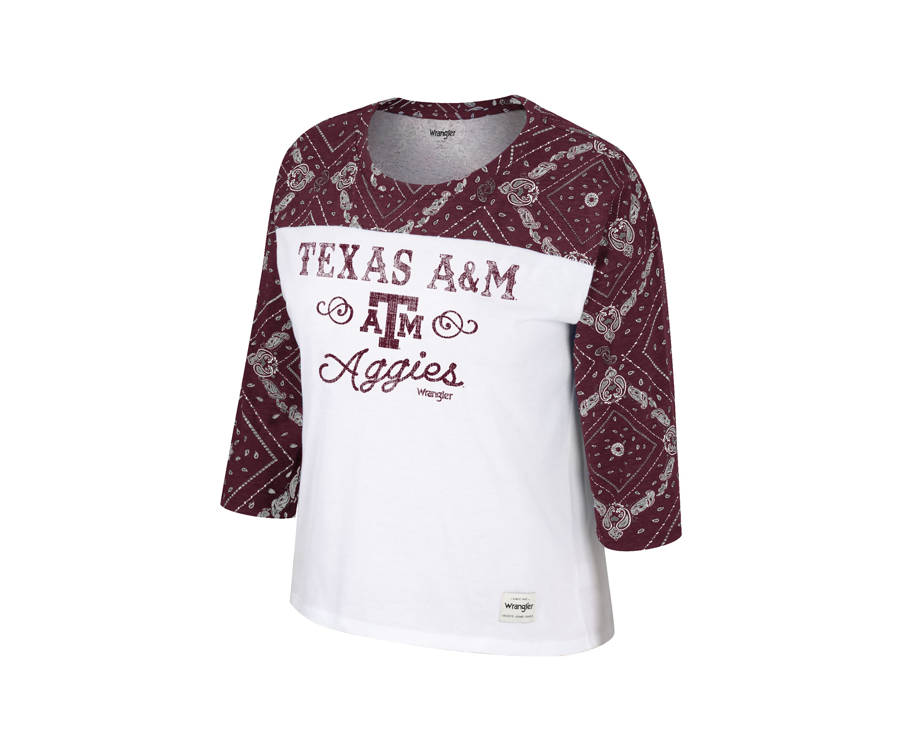 Womens NCAA Texas A&M Aggies Distressed Graphic T-Shirt