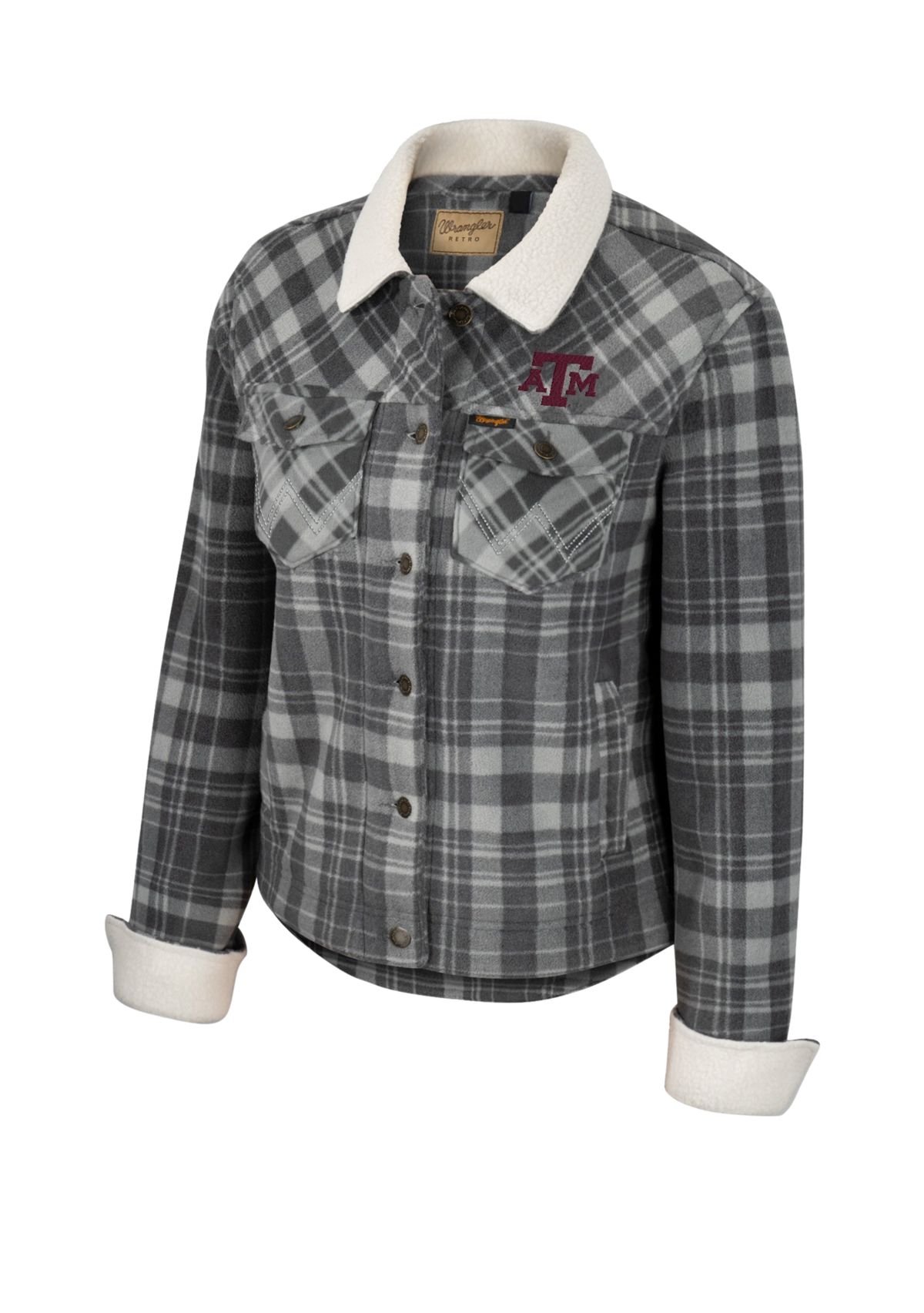 NCAA Texas A&M Aggies Plaid Fleece Jacket 