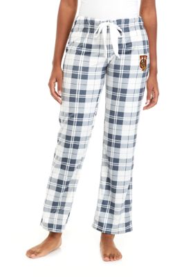 HBCU Tuskegee Golden Tigers Plaid Fleece Pajama Pants
