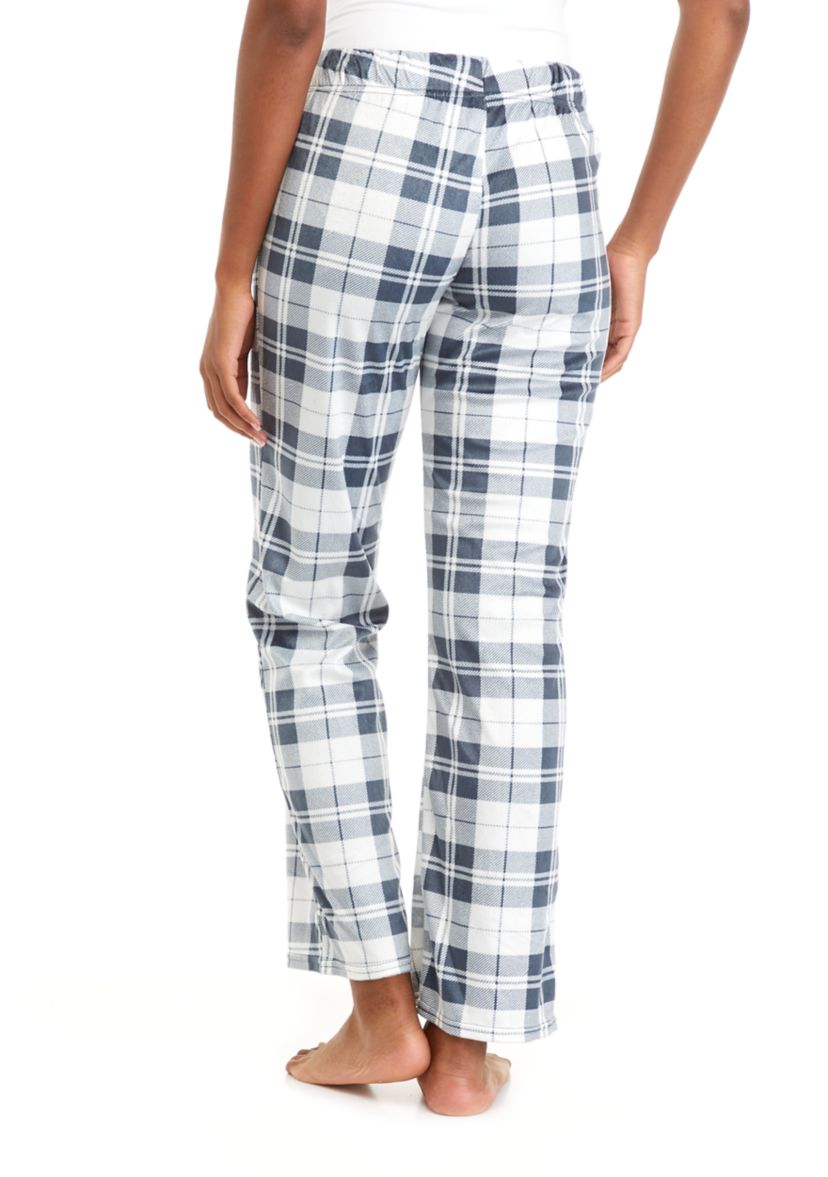 HBCU Tuskegee Golden Tigers Plaid Fleece Pajama Pants 
