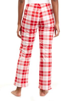 HBCU  Winston Salem State Rams Plaid Fleece Pajama Pants